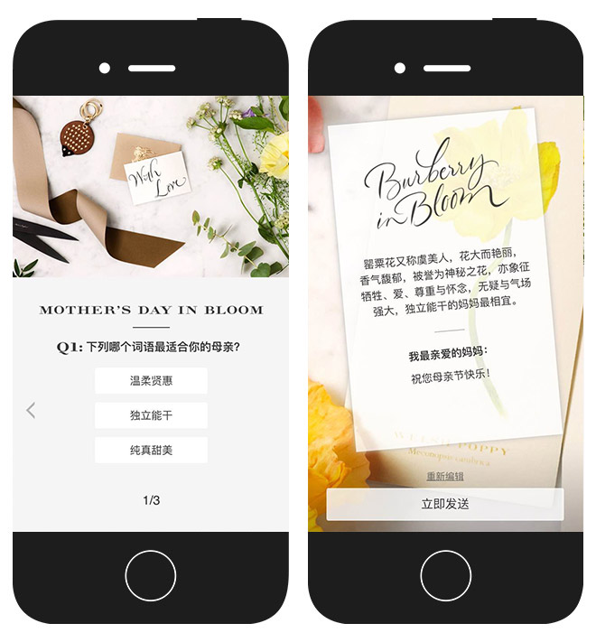 Burberry：挚爱献礼母亲节 微信互动 项目图片 4